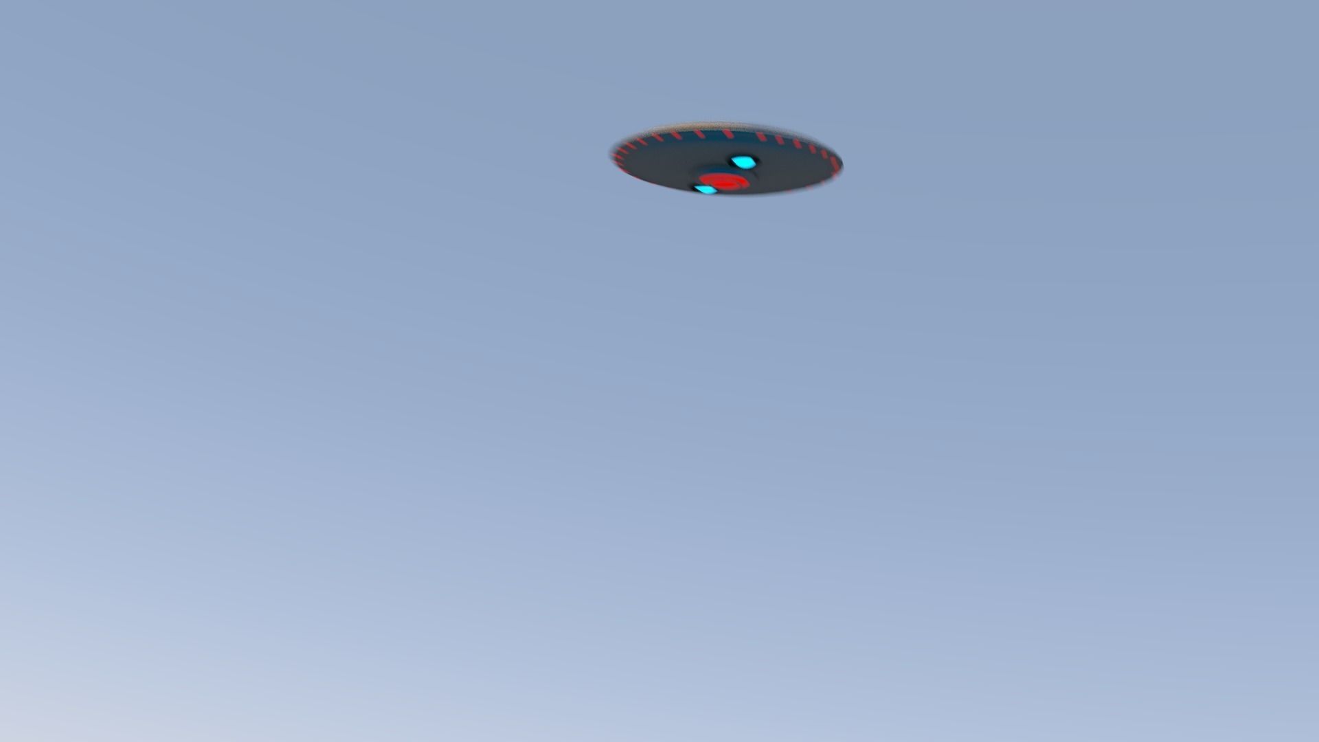UFO Spacecraft Animated 3D model_3