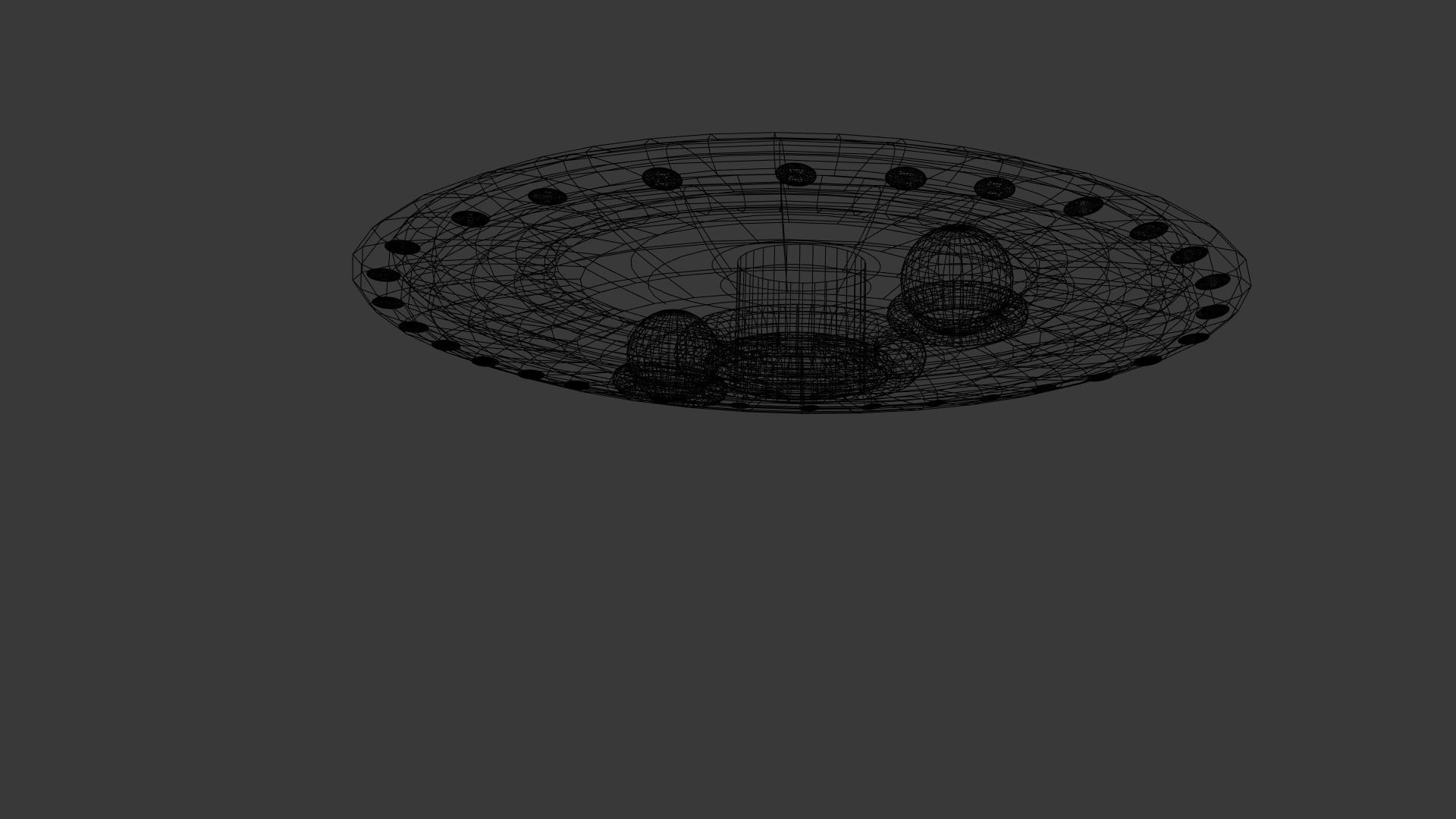 UFO Spacecraft Animated 3D model_5