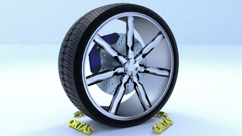 ORTAS CAR RIM 41-42 GAME READY RIM TIRE AND DISC 3D Model Collection_16