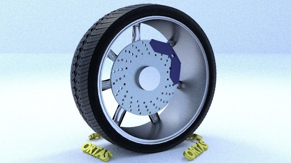 ORTAS CAR RIM 41-42 GAME READY RIM TIRE AND DISC 3D Model Collection_18