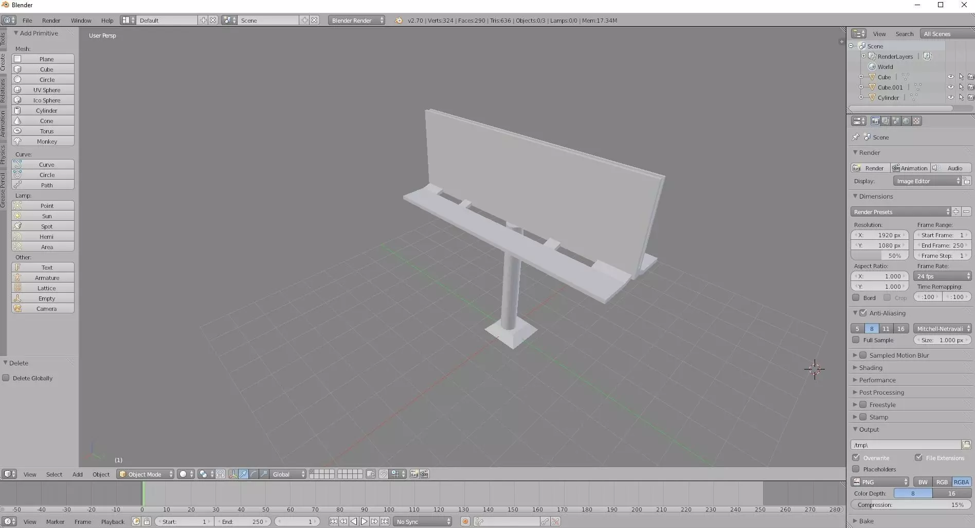billboard Free low-poly 3D model