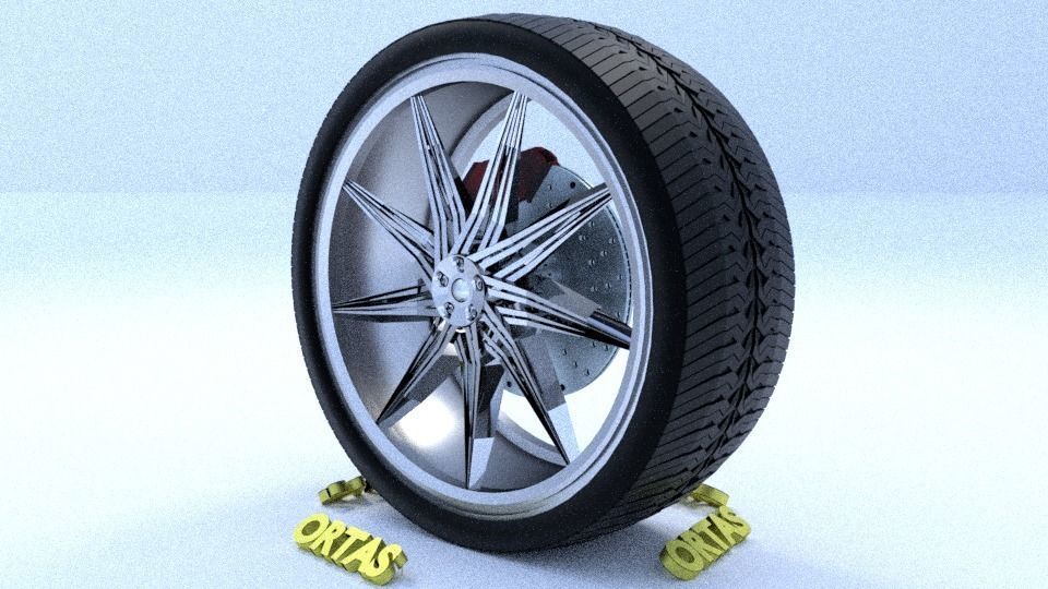 ORTAS CAR RIM 43-44 GAME READY RIM TIRE AND DISC 3D Model Collection_11