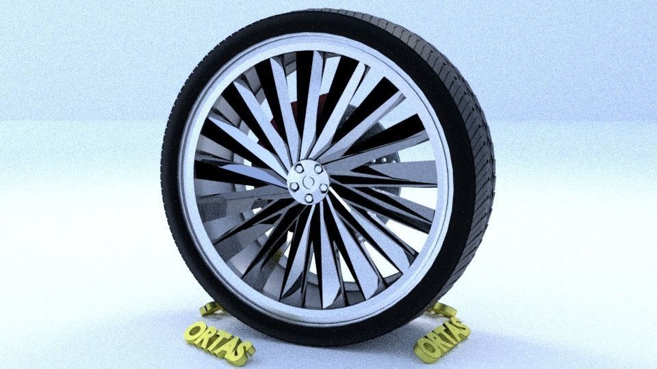 ORTAS CAR RIM 45-46 GAME READY RIM TIRE AND DISC 3D Model Collection_17