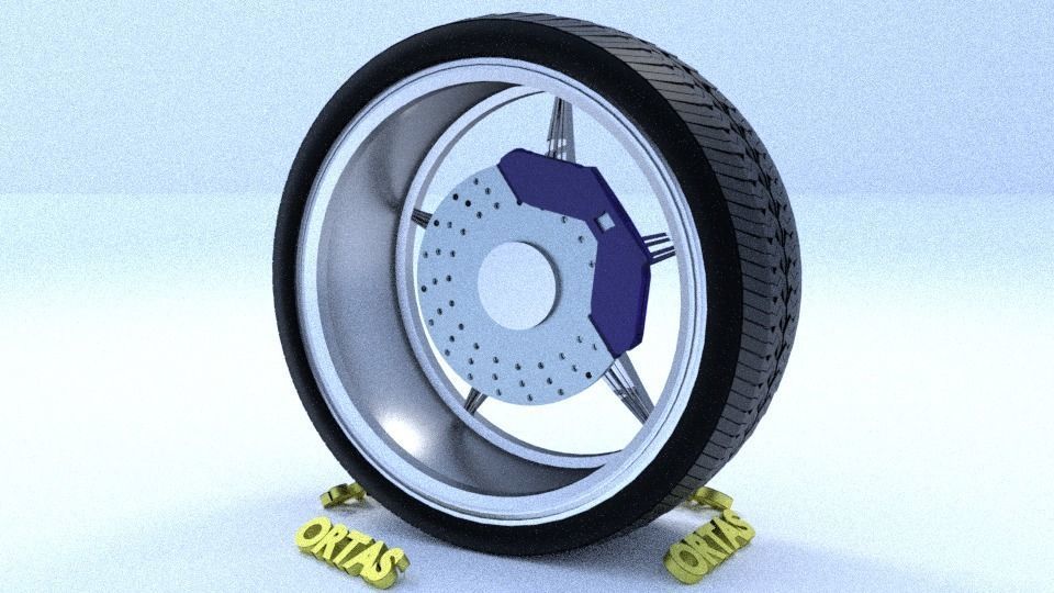 ORTAS CAR RIM 47-48 GAME READY RIM TIRE AND DISC 3D Model Collection_9