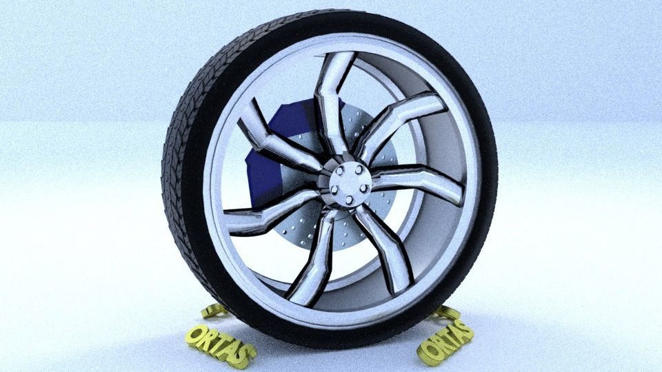 ORTAS CAR RIM 49-50 GAME READY RIM TIRE AND DISC 3D Model Collection_16