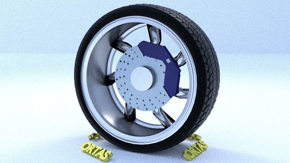 ORTAS CAR RIM 49-50 GAME READY RIM TIRE AND DISC 3D Model Collection_21