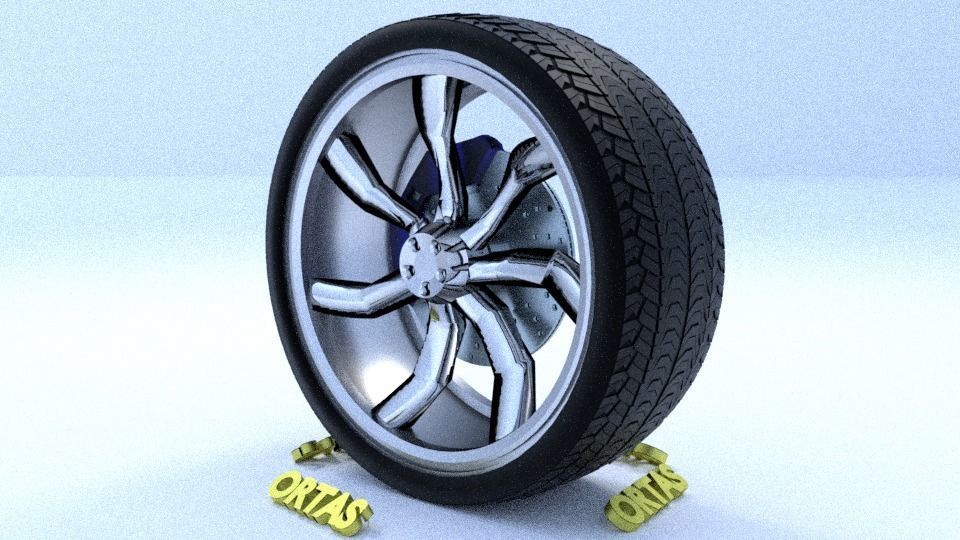 ORTAS CAR RIM 49-50 GAME READY RIM TIRE AND DISC 3D Model Collection_20