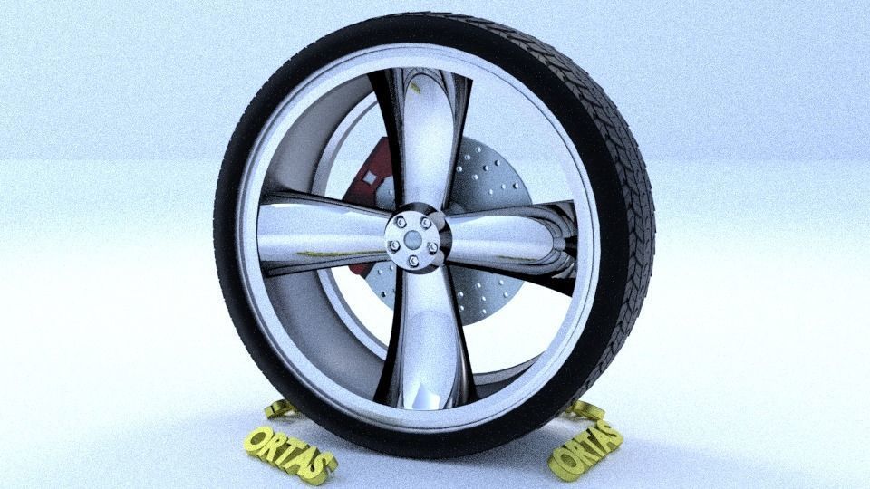 ORTAS CAR RIM 49-50 GAME READY RIM TIRE AND DISC 3D Model Collection_7