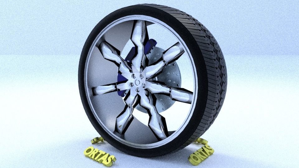 ORTAS CAR RIM 57-58 GAME READY RIM TIRE AND DISC 3D Model Collection_9