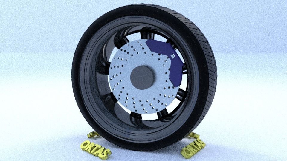 ORTAS CAR RIM 59-60 GAME READY RIM TIRE AND DISC 3D Model Collection_11