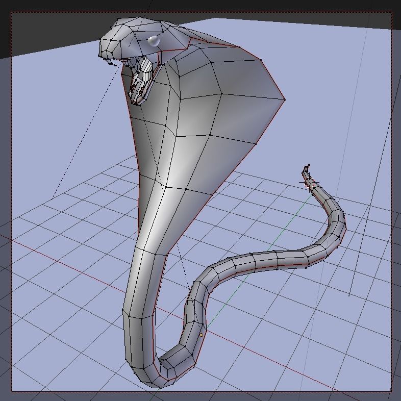 Snake cobra Free low-poly 3D model_6