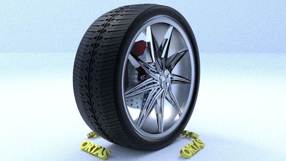ORTAS CAR RIM 41-42-43-44-45 GAME READY RIM AND TIRE 3D Model Collection_26