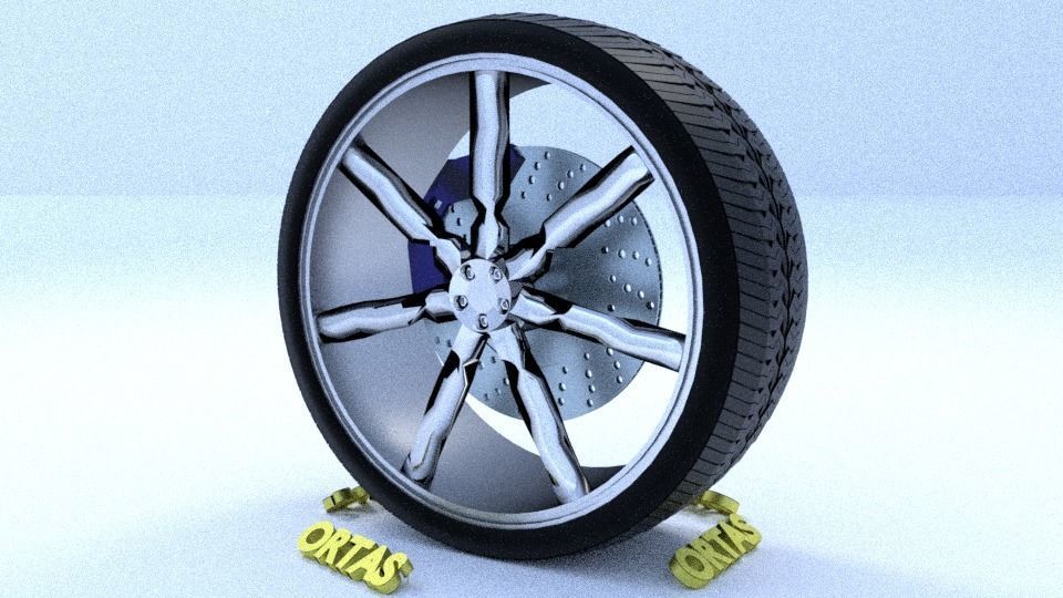 ORTAS CAR RIM 41-42-43-44-45 GAME READY RIM AND TIRE 3D Model Collection_22