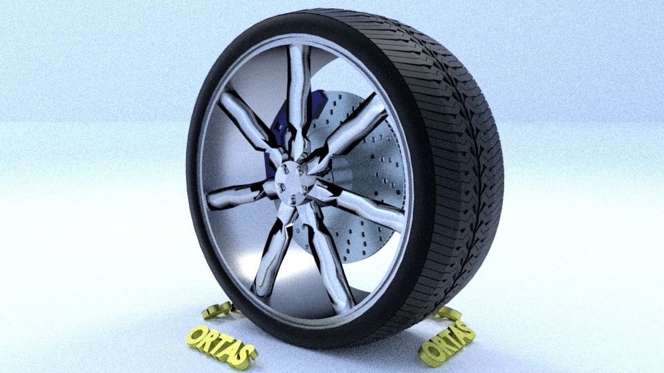ORTAS CAR RIM 41-42-43-44-45 GAME READY RIM AND TIRE 3D Model Collection_24