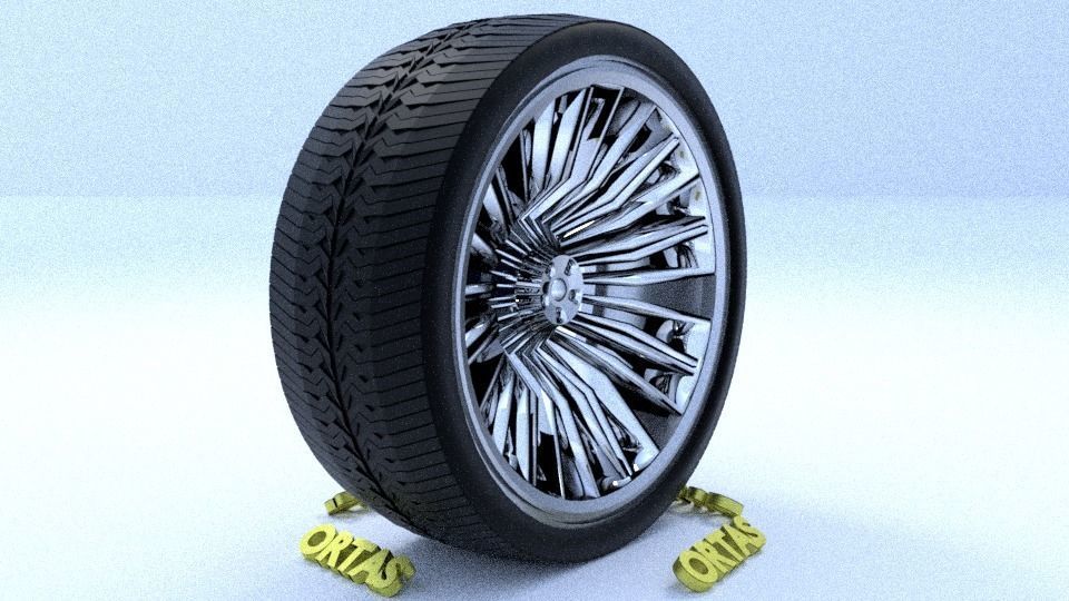 ORTAS CAR RIM 41-42-43-44-45 GAME READY RIM AND TIRE 3D Model Collection_36