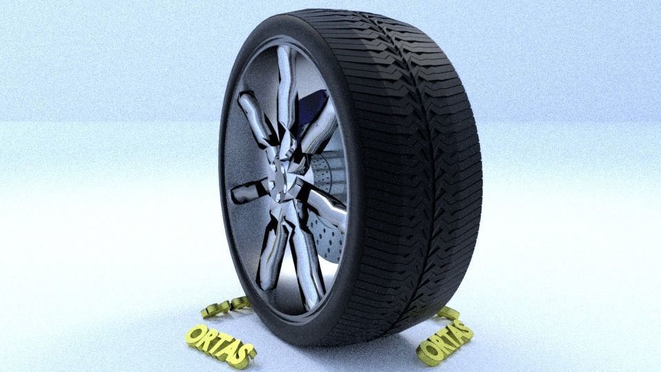 ORTAS CAR RIM 41-42-43-44-45 GAME READY RIM AND TIRE 3D Model Collection_21