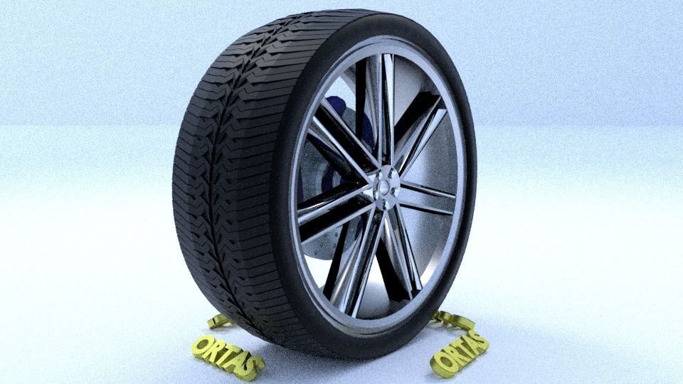 ORTAS CAR RIM 41-42-43-44-45 GAME READY RIM AND TIRE 3D Model Collection_6