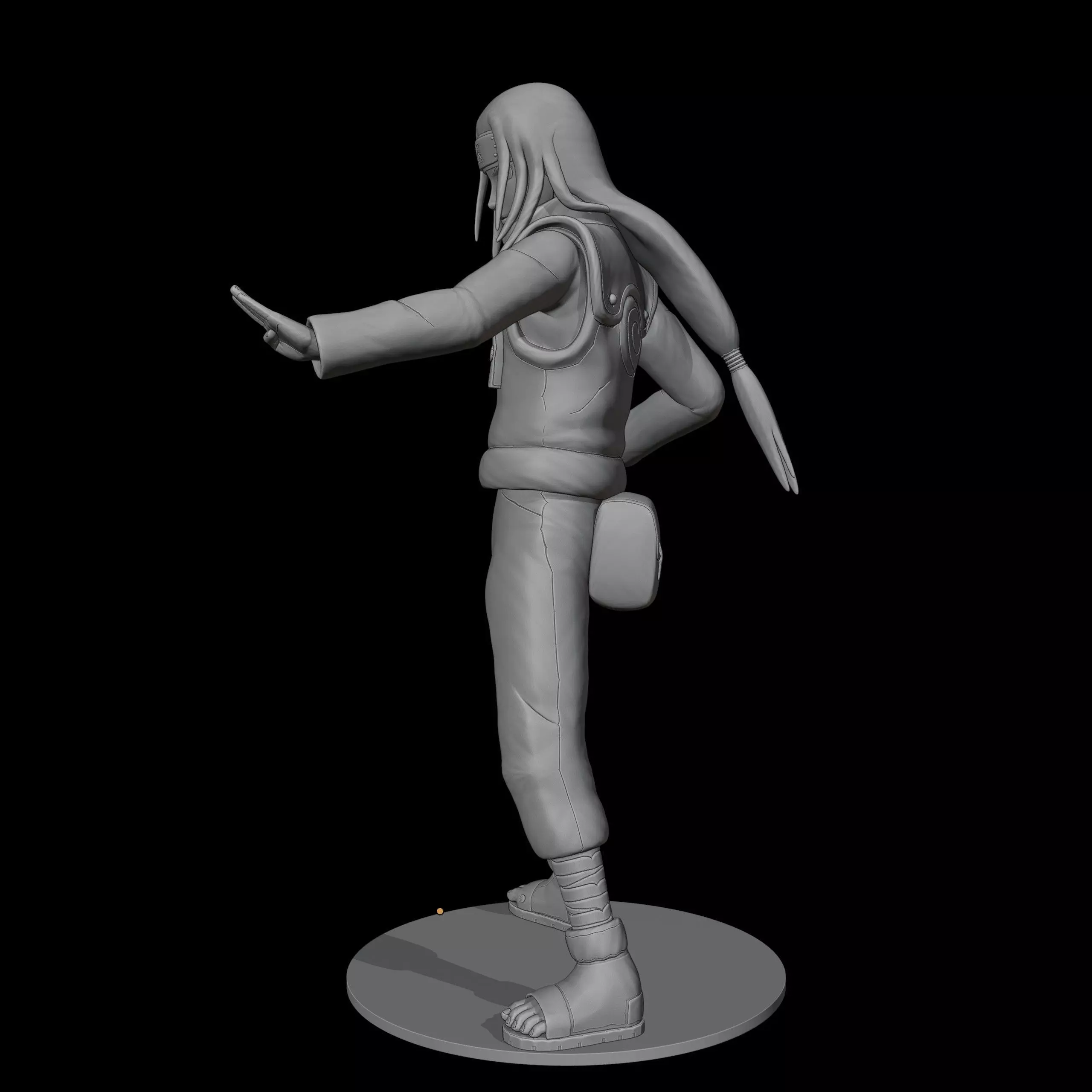 Neji Hyuga  3D print model_3