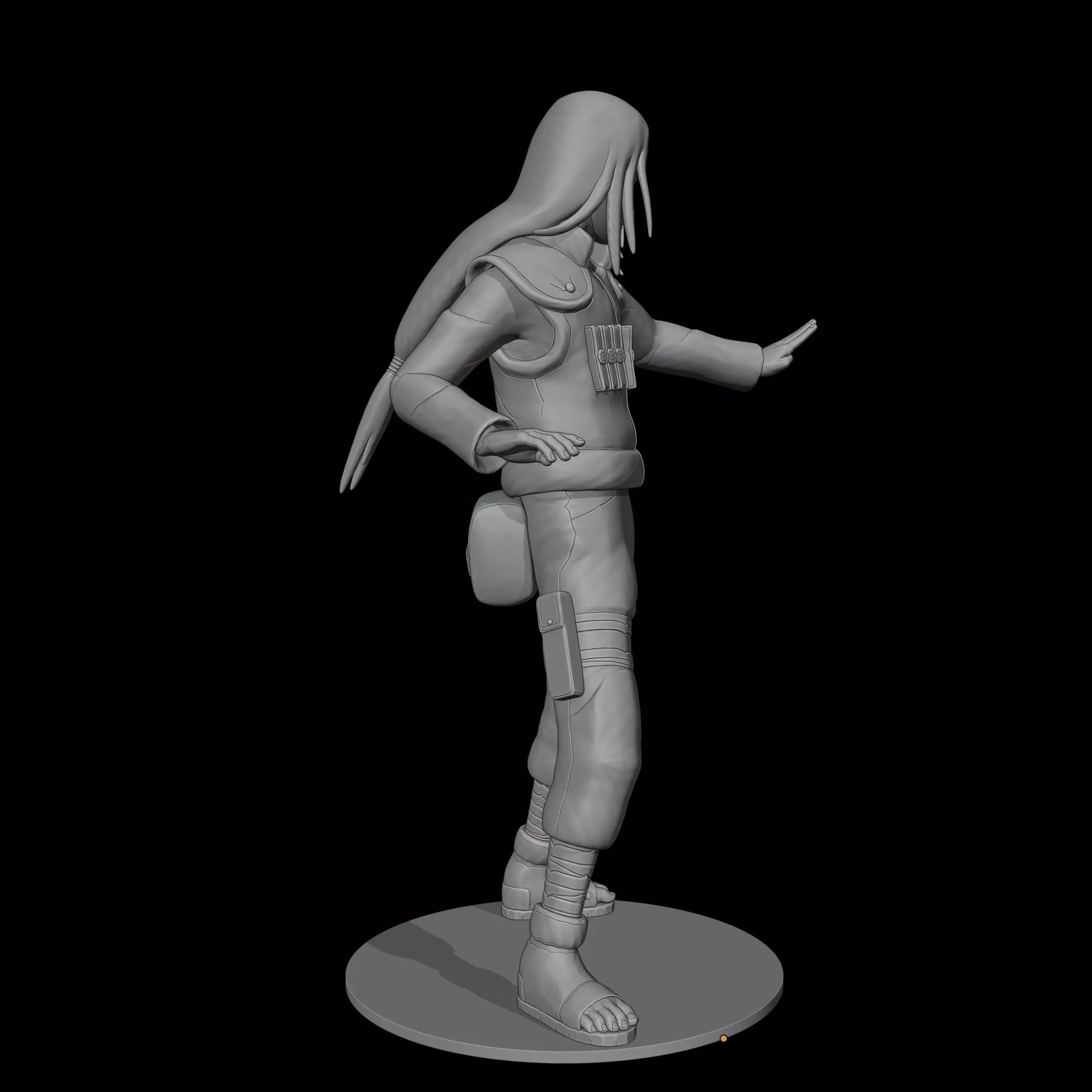 Neji Hyuga  3D print model_9