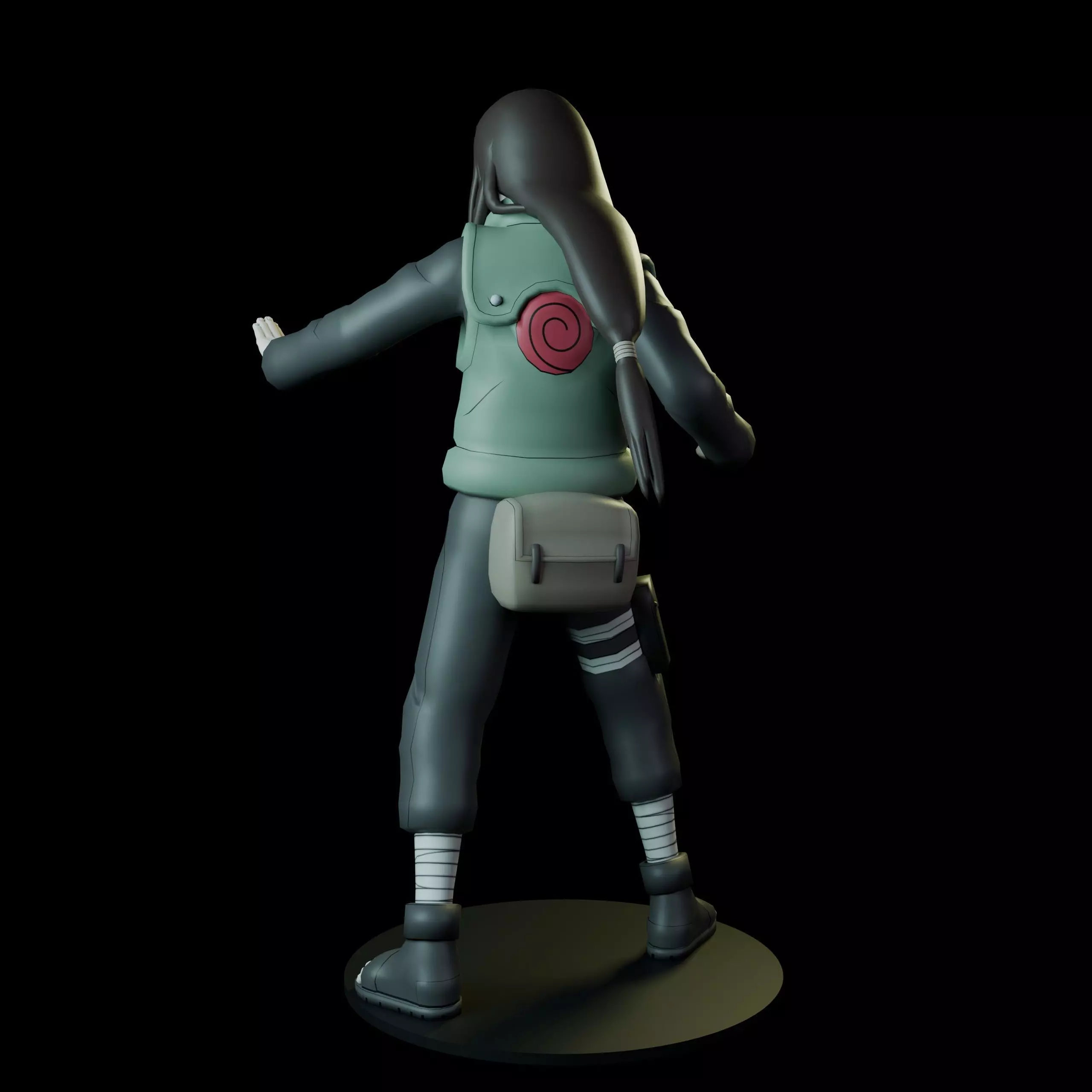 Neji Hyuga  3D print model_4