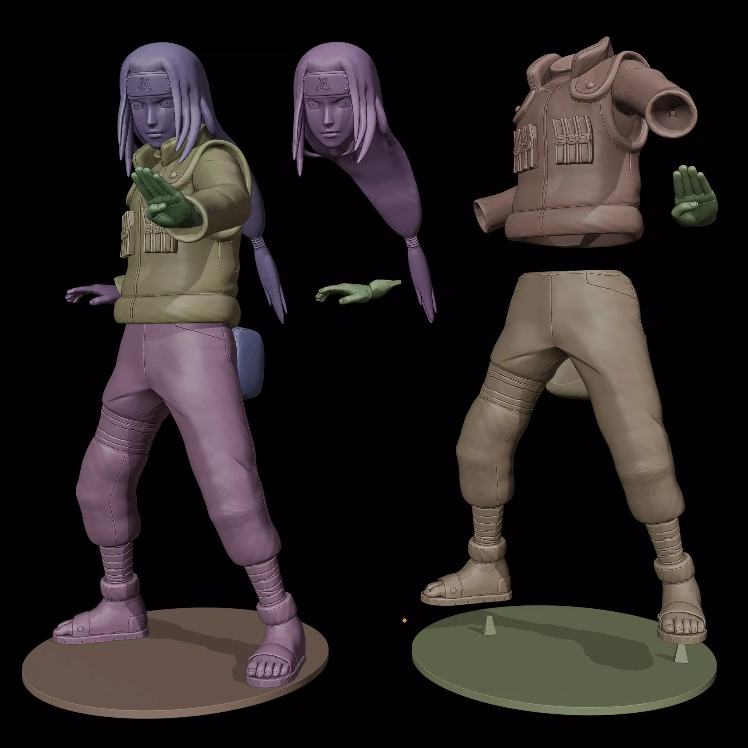 Neji Hyuga  3D print model_12