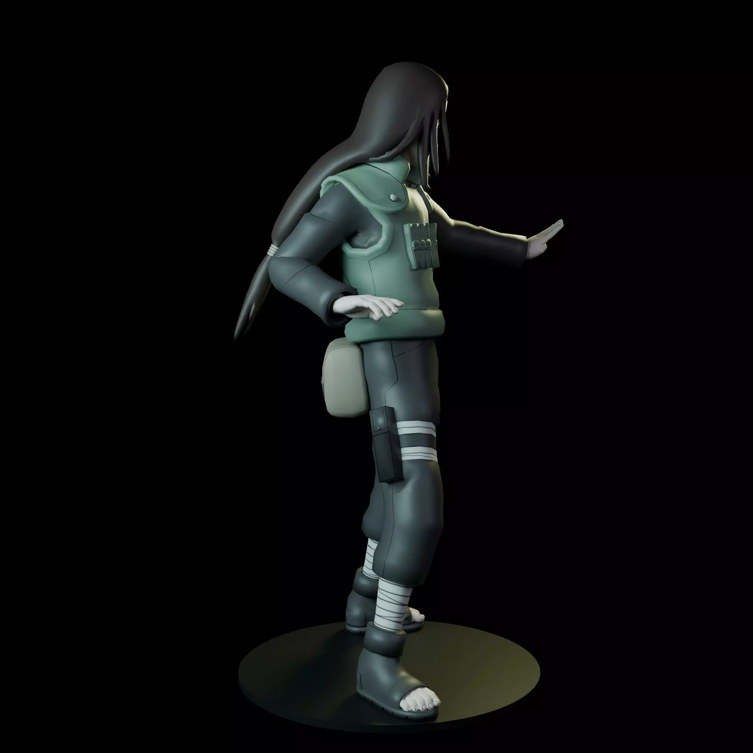 Neji Hyuga  3D print model_8
