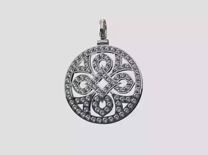 Pendant with diamonds or other gemstones