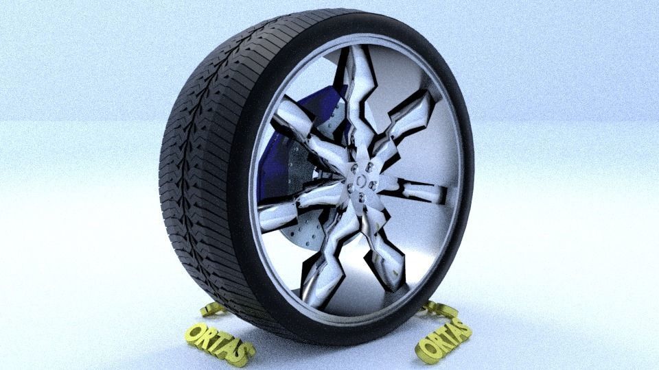 ORTAS CAR RIM 56-57-58-59-60 GAME READY RIM AND TIRE 3D Model Collection_17