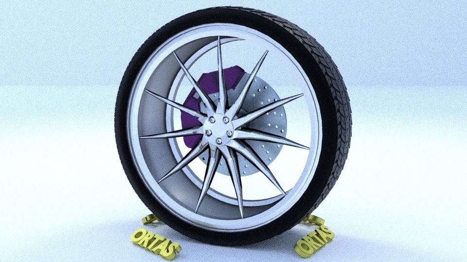 ORTAS CAR RIM 56-57-58-59-60 GAME READY RIM AND TIRE 3D Model Collection_30
