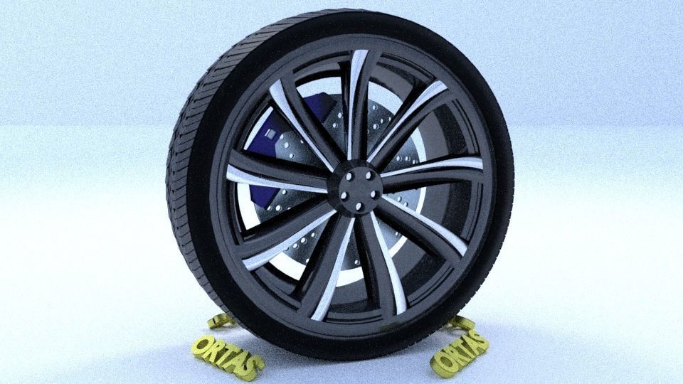 ORTAS CAR RIM 56-57-58-59-60 GAME READY RIM AND TIRE 3D Model Collection_39