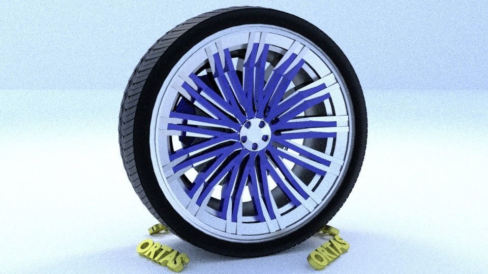 ORTAS CAR RIM 65 GAME READY RIM TIRE AND DISC 3D model_3
