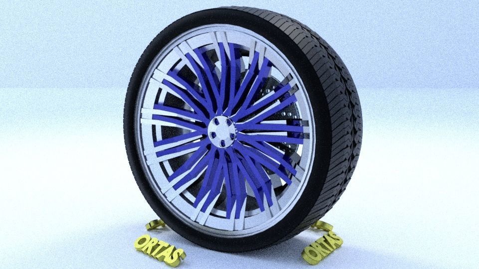 ORTAS CAR RIM 65 GAME READY RIM TIRE AND DISC 3D model_5