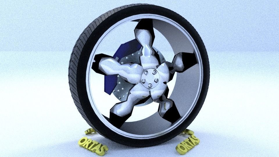 ORTAS CAR RIM 63 GAME READY RIM TIRE AND DISC 3D model_3