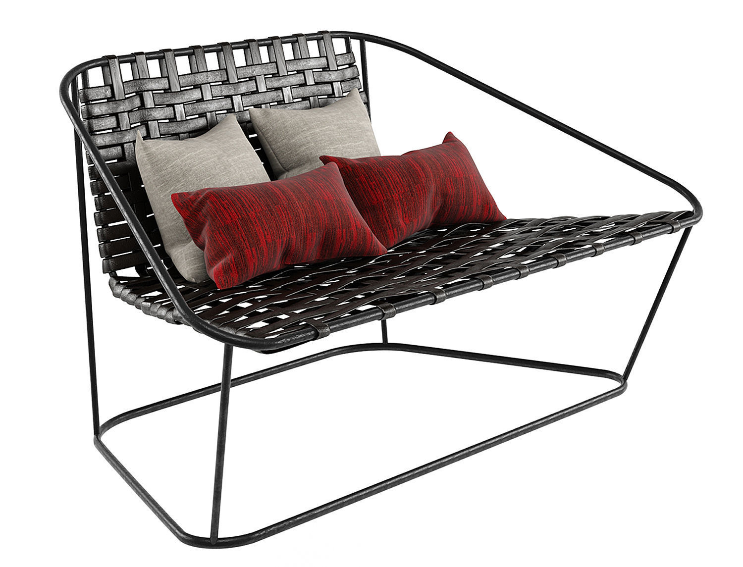 Small Sofa Arflex Cloud Carlo Colombo Armchair 3D model_2