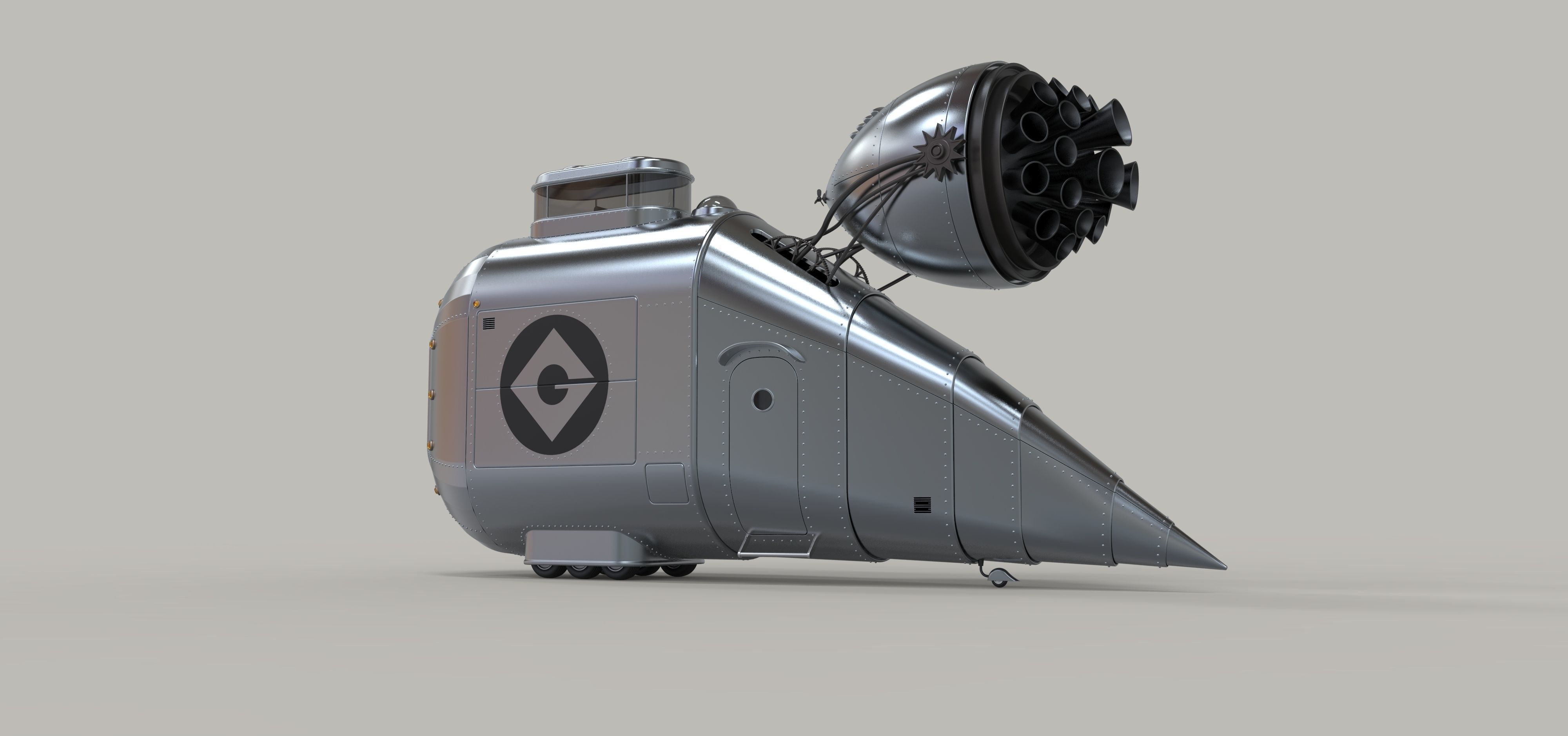 Grumobile from movie Despicable Me 3D model_9