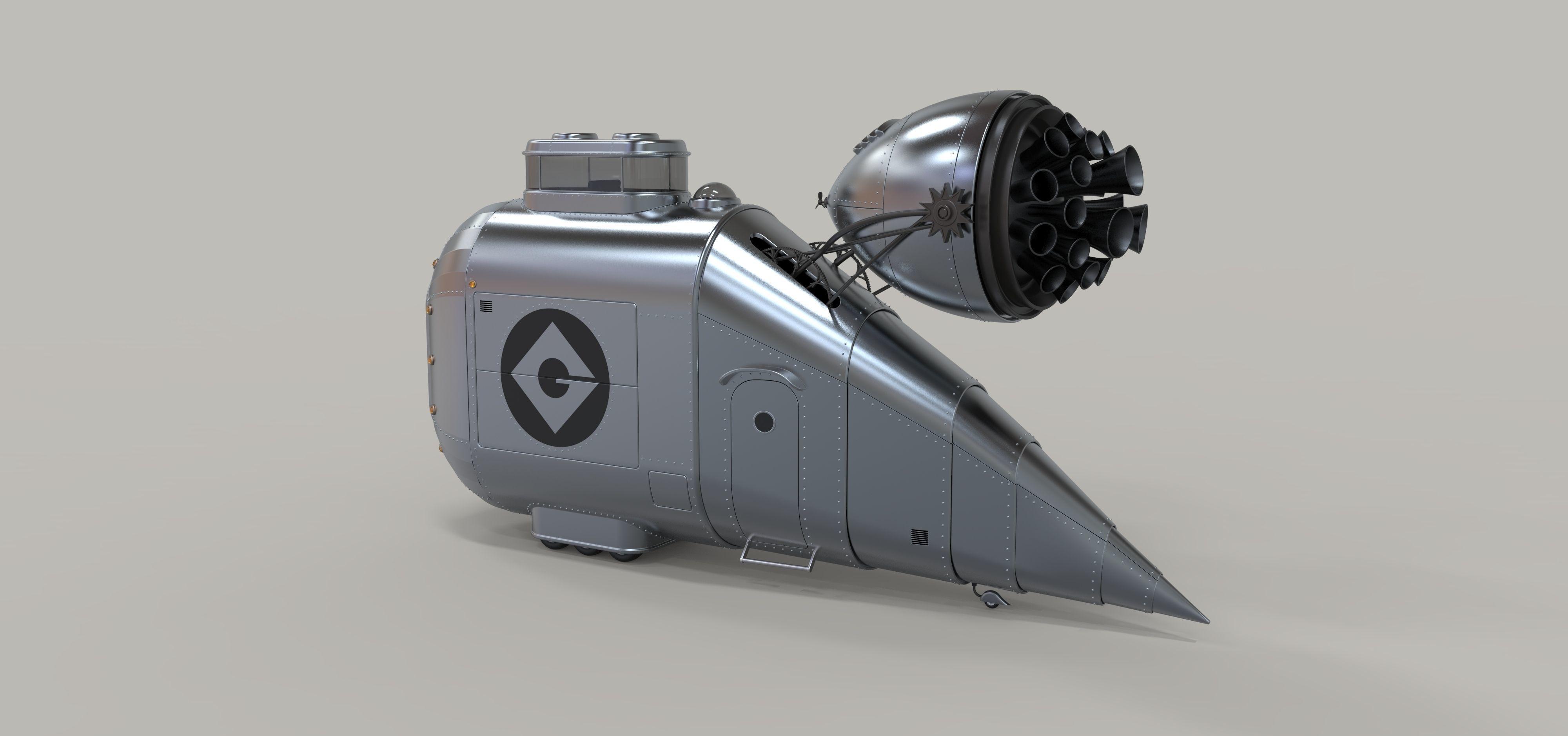 Grumobile from movie Despicable Me 3D model_8