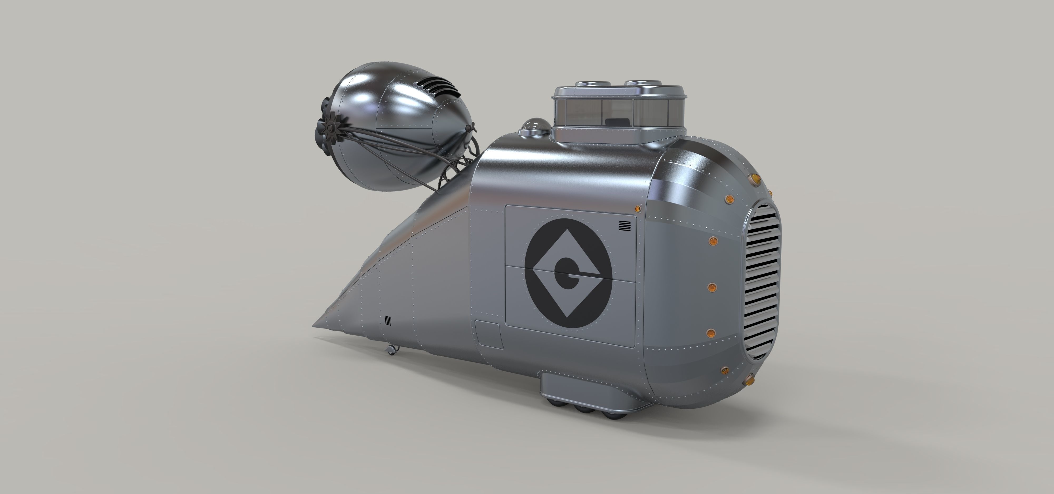 Grumobile from movie Despicable Me 3D model_14