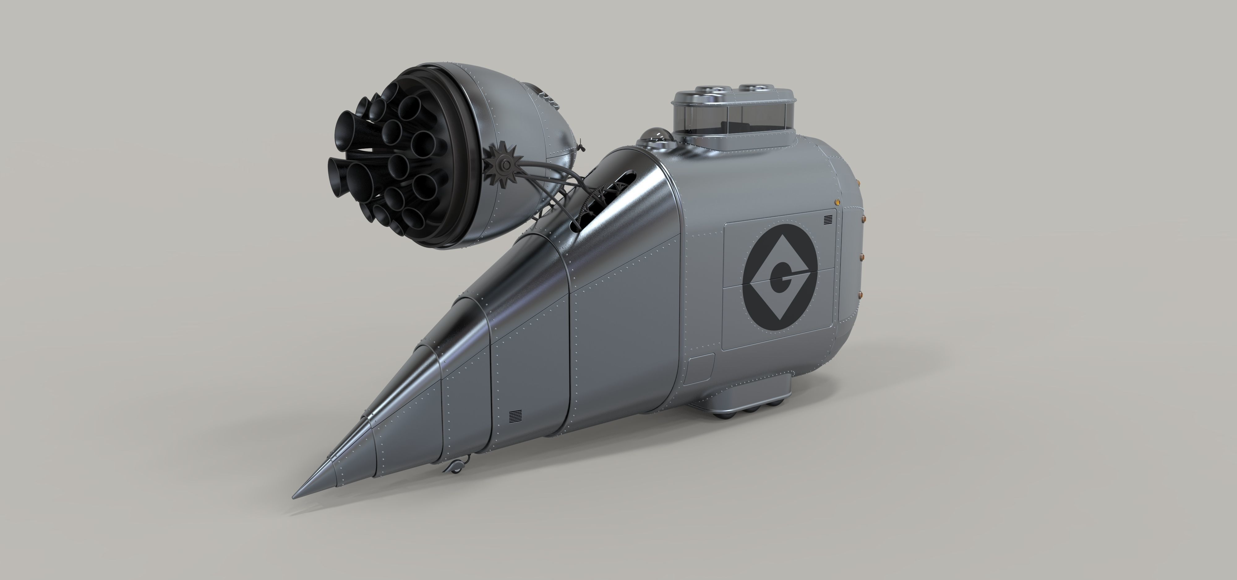 Grumobile from movie Despicable Me 3D model_15