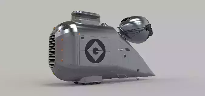Grumobile from movie Despicable Me 3D model