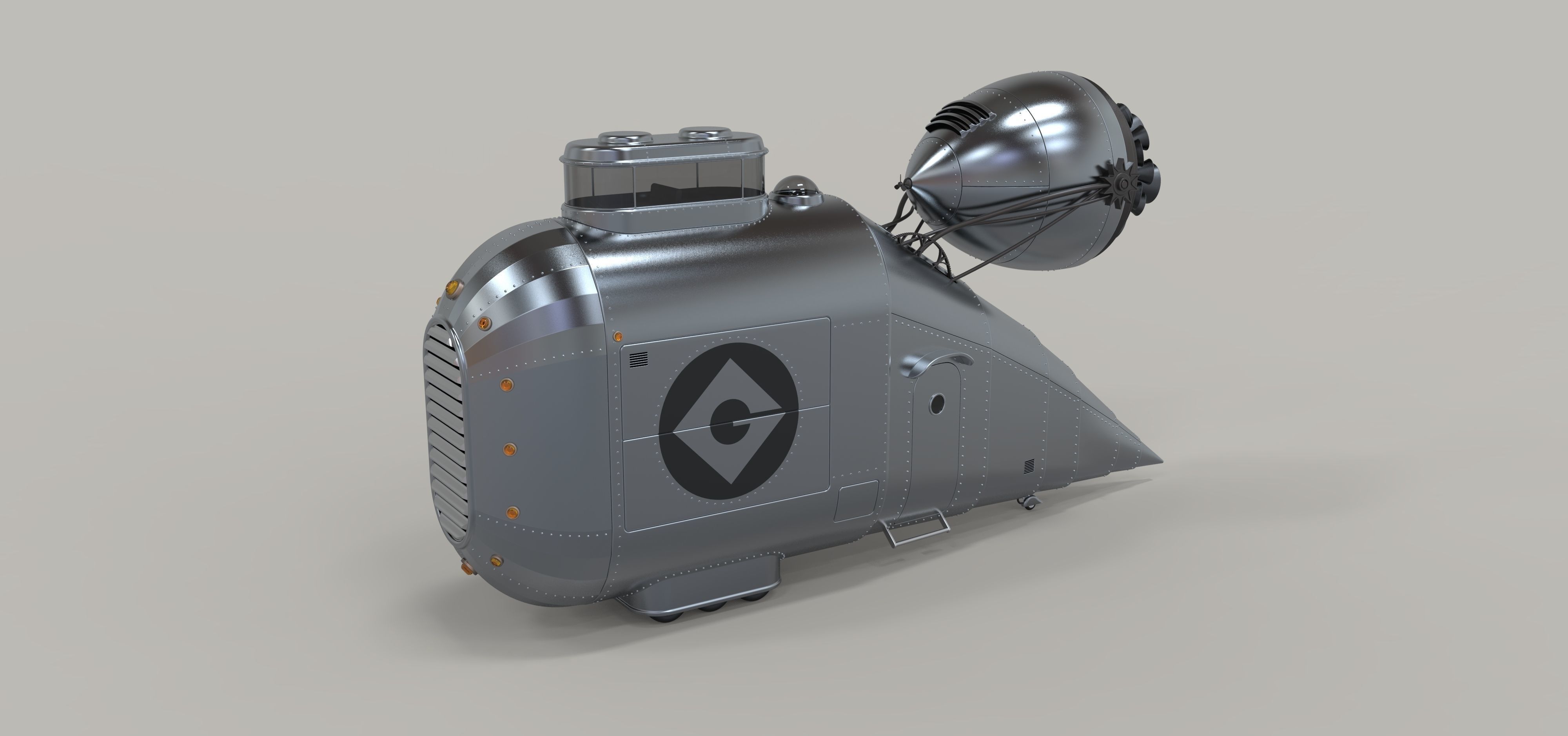 Grumobile from movie Despicable Me 3D model_1
