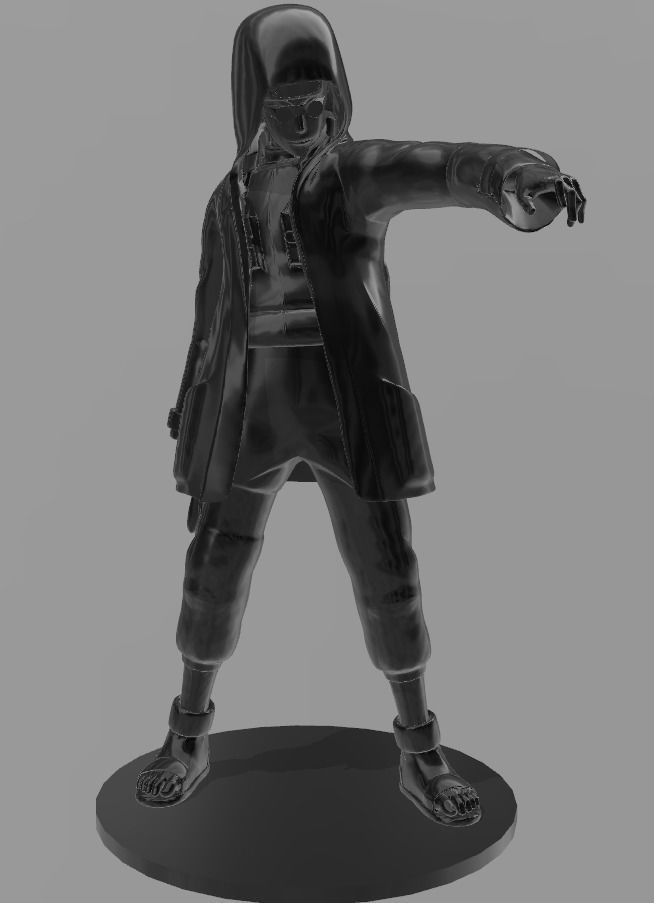 shino aburame from Shippuuden 3D print model_2
