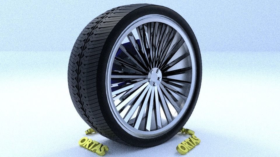 ORTAS CAR RIM 63-64 GAME READY RIM TIRE AND DISC 3D Model Collection_14