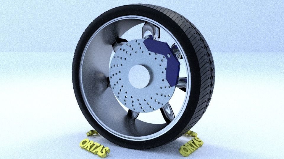 ORTAS CAR RIM 65-66 GAME READY RIM AND TIRE 3D Model Collection_21