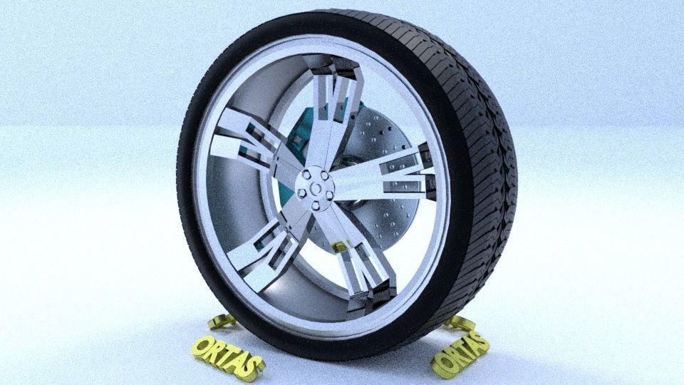ORTAS CAR RIM 67-68 GAME READY RIM AND TIRE 3D Model Collection_9