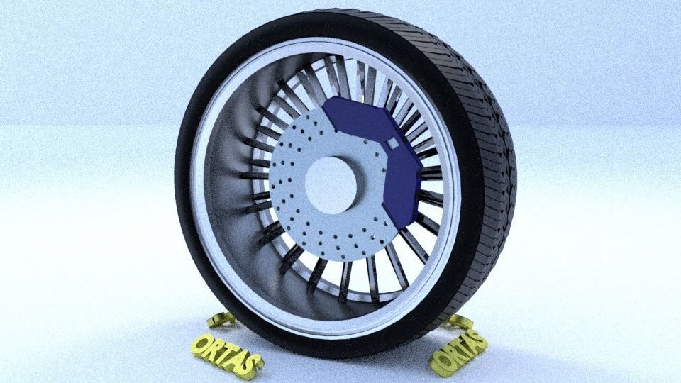 ORTAS CAR RIM 61-62-63-64-65 GAME READY RIM AND TIRE 3D Model Collection_44