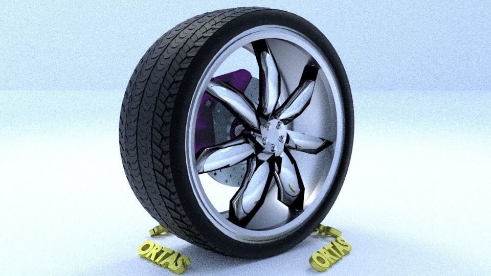 ORTAS CAR RIM 61-62-63-64-65 GAME READY RIM AND TIRE 3D Model Collection_7