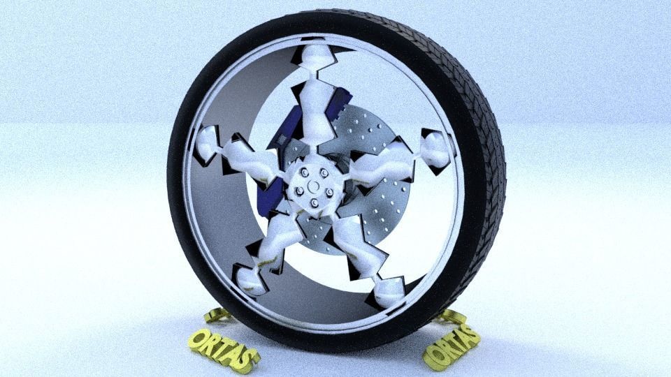 ORTAS CAR RIM 66-67-68-69-70 GAME READY RIM AND TIRE 3D Model Collection_40