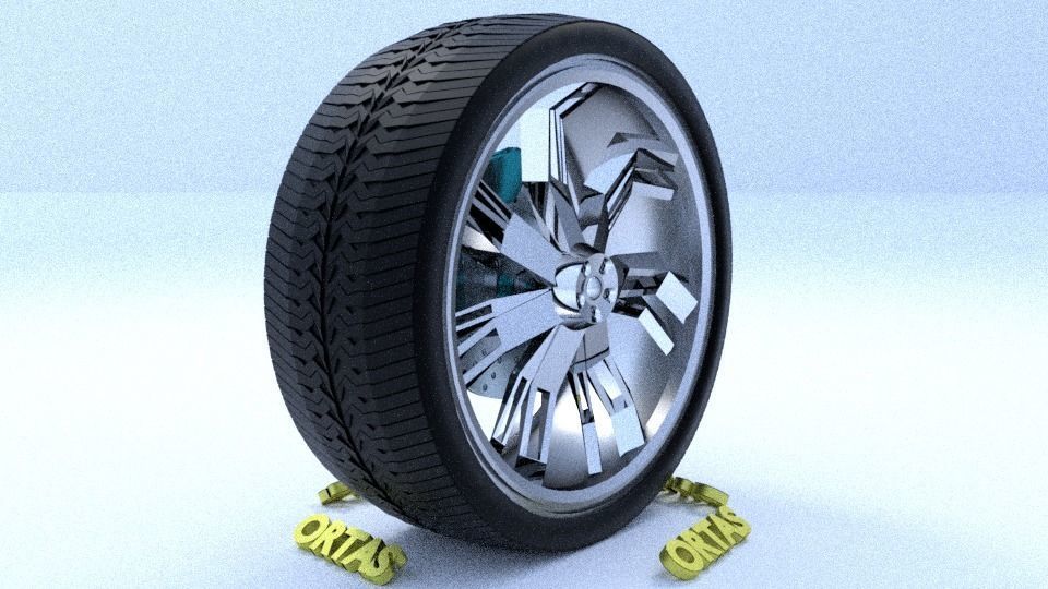 ORTAS CAR RIM 66-67-68-69-70 GAME READY RIM AND TIRE 3D Model Collection_46