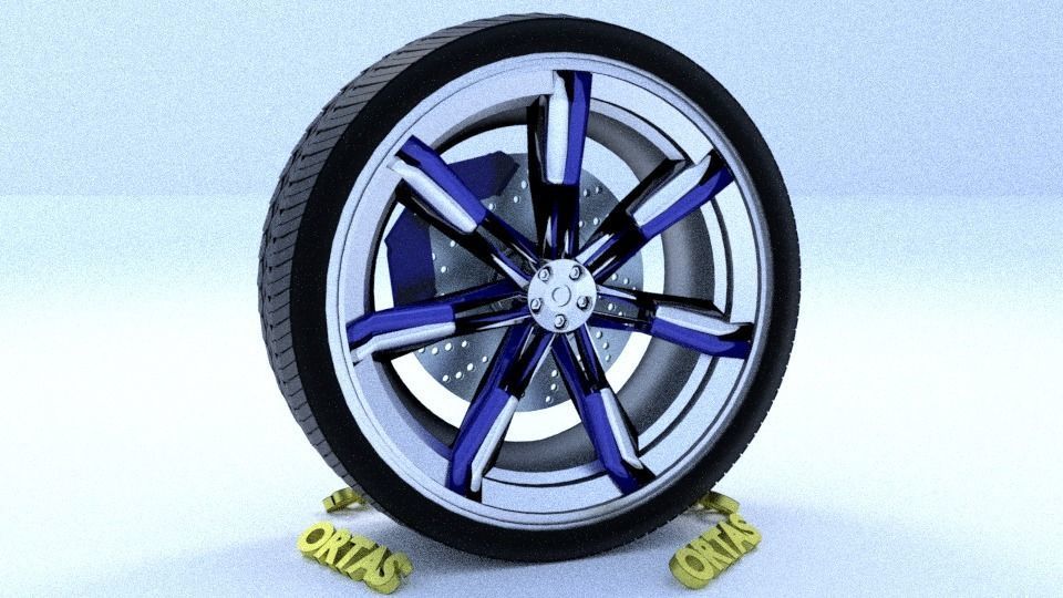 ORTAS CAR RIM 66-67-68-69-70 GAME READY RIM AND TIRE 3D Model Collection_29