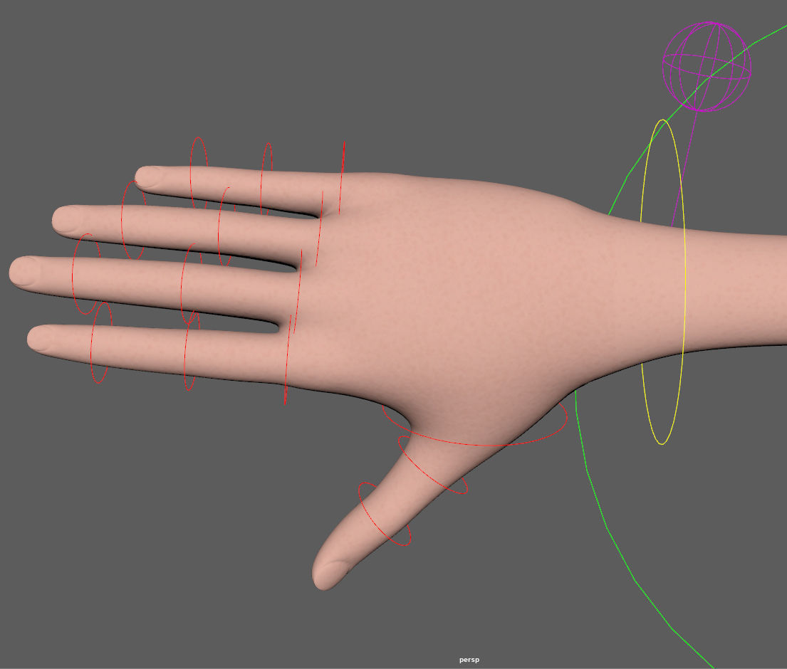 Cartoon Girl Rachel Rigged 3D model_32